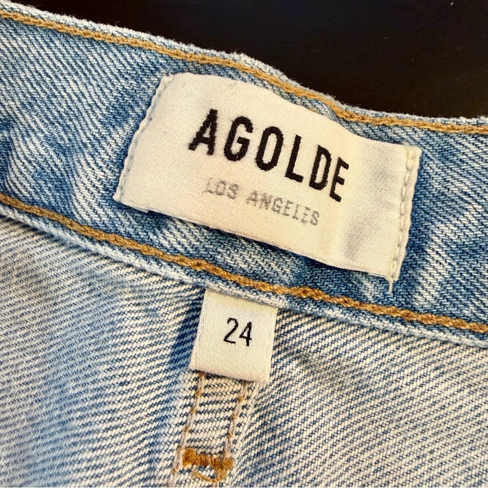 NWT AGOLDE ‘Cooper’ Cargo Jeans in “Rank” Wash Size 24 - Picture 5 of 16